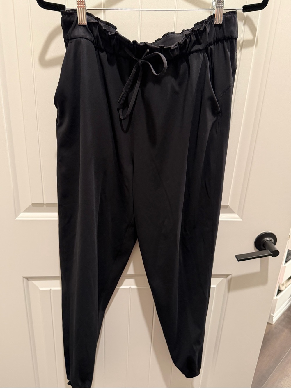 Lululemon Stretch High-Rise Jogger Black Size 10 Lightweight Travel Pant